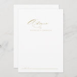 Elegant Modern Calligraphy Gold Wedding  Advice Card<br><div class="desc">This elegant modern calligraphy gold wedding advice card is perfect for a rustic wedding. The simple and stylish design features classic and fancy script typography in gold. These cards are perfect for a wedding, bridal shower, baby shower, graduation party & more. Personalize the cards with the names of the bride...</div>