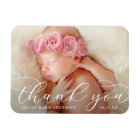 Elegant Modern Calligraphy New Baby Thank You