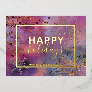 Elegant Modern Calligraphy Script Happy Holidays