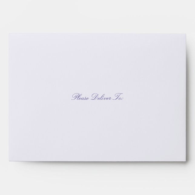 Elegant Modern Calligraphy Script Wedding Envelope (Front)