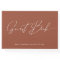 Elegant Modern Calligraphy Terracotta Wedding