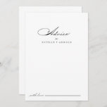 Elegant Modern Calligraphy Wedding Advice Card<br><div class="desc">This elegant modern calligraphy wedding advice card is perfect for a rustic wedding. The simple and stylish design features classic and fancy script typography in black and white. These cards are perfect for a wedding, bridal shower, baby shower, graduation party & more. Personalize the cards with the names of the...</div>
