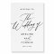 Elegant Modern Calligraphy Wedding Welcome Sign