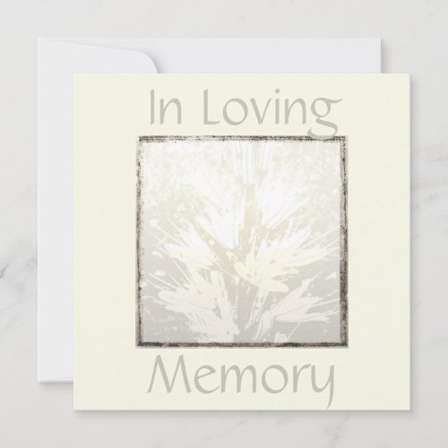 Elegant &amp; Modern Celebration of Life Invitation 5.25" Square Invitation Card