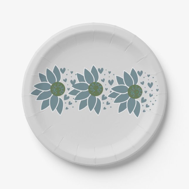 Elegant Modern Chic  Classic Paper Plate (Front)