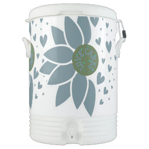 Elegant Modern Chic Love Cares Matte Mug Beverage Cooler