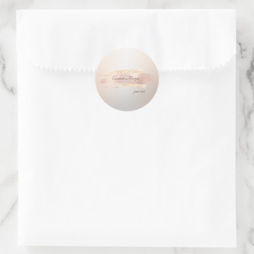Elegant Modern,Chic Rose Gold Brush Stroke