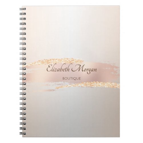 Elegant Modern,Chic Rose Gold Brush Stroke