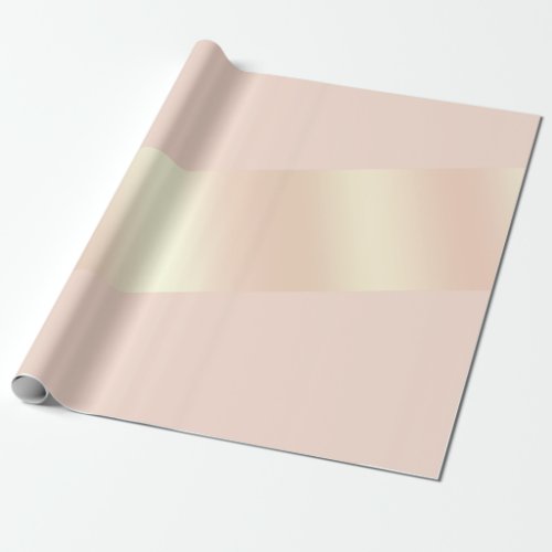 Elegant modern chick blush pink rose gold striped wrapping paper