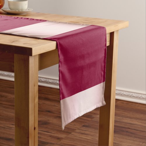 Elegant modern chick rose gold  burgundy strip short table runner