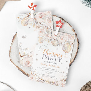 Elegant Modern Christmas Party Invitation