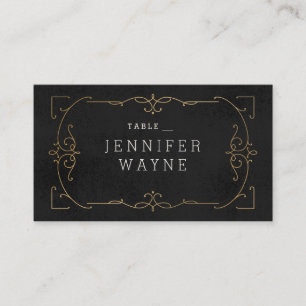 Elegant modern classic vintage wedding place cards