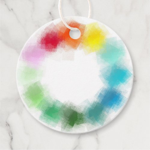 Elegant Modern Colorful Abstract Add Your Text Favor Tags