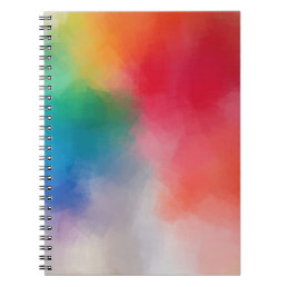 Elegant Modern Colorful Abstract Blank Template Notebook