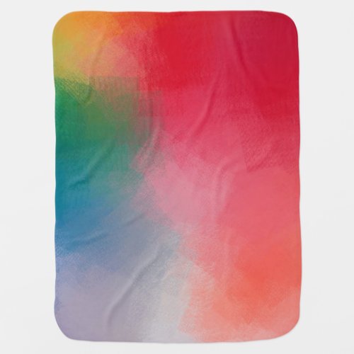 Elegant Modern Colorful Abstract Trendy Template Baby Blanket