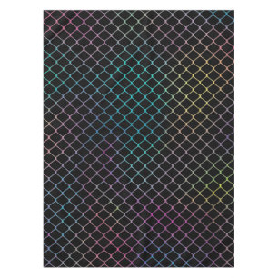 Elegant Modern Colorful Fence Chain Pattern Tablecloth