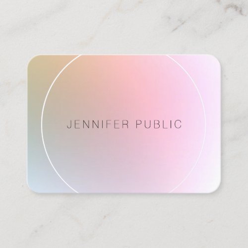 Elegant Modern Colorful Professional Template Business Card