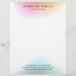 Elegant Modern Colorful Simple Design Template Letterhead<br><div class="desc">Elegant Modern Colorful Simple Design Template Professional Letterhead.</div>