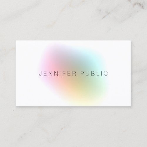 Elegant Modern Colorful Template Professional Business Card