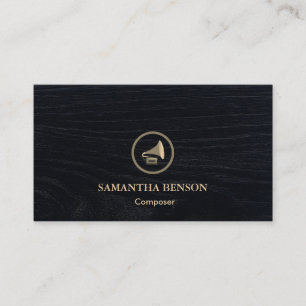 Elegant Modern Composer Arranger Music Musician Business Card