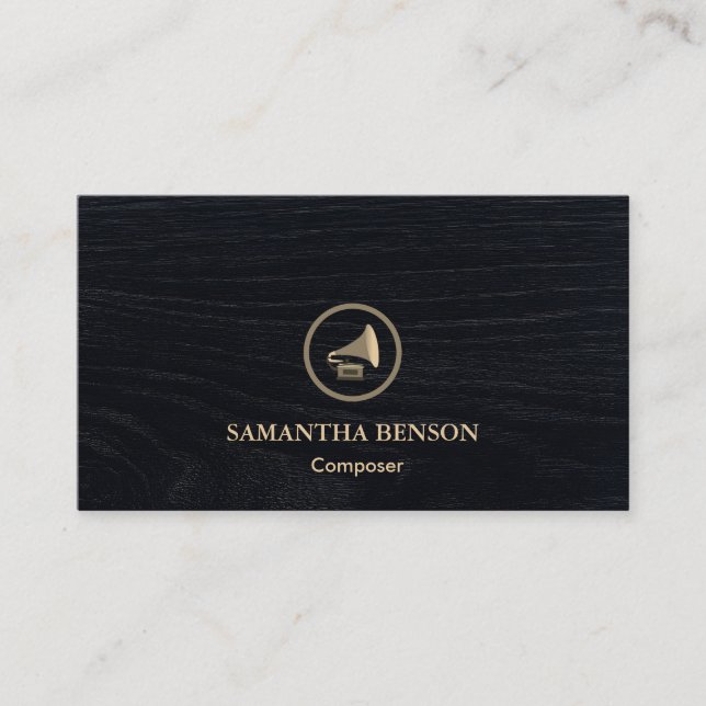 Elegant Modern Composer Arranger Music Musician  Business Card (Front)