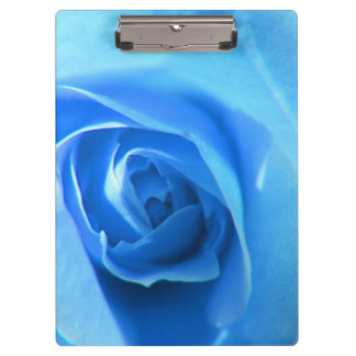 elegant, modern, cool blue rose flower. floral clipboard