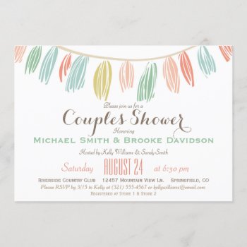 Elegant  Modern Couples Wedding Shower Invitation by Card_Stop at Zazzle