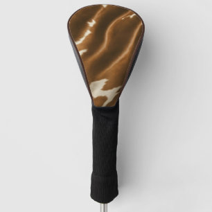 Elegant Modern Cow Faux Leather Collection Golf Head Cover