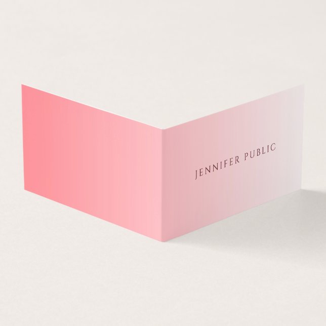 Elegant Modern Create Your Own Template Business Card (Outside)