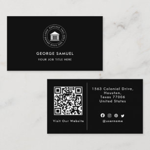 Elegant Modern Custom Logo Minimalist Simple Business Card