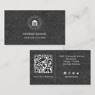 Elegant Modern Custom Logo Minimalist Simple Business Card