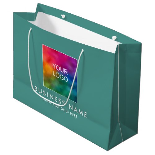 Elegant Modern Custom Template Your Logo Here Large Gift Bag