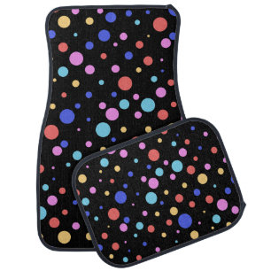 Elegant Modern Cute Dots Pattern Car Floor Mat