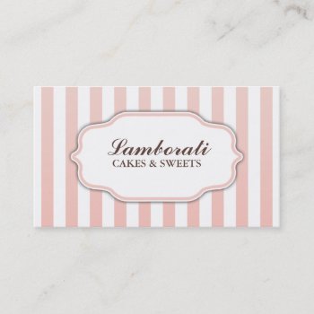 Elegant Modern Cute Pink And White Groupon Business Card by Lamborati at Zazzle