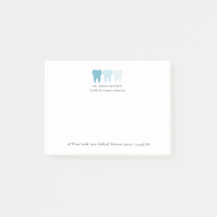 Elegant Modern Dentist Tooth Logo Custom Post-it Notes