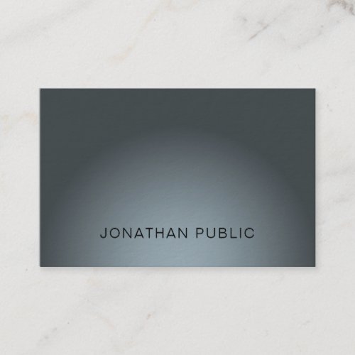 Elegant Modern Design Luxury Plain Professional Business Card