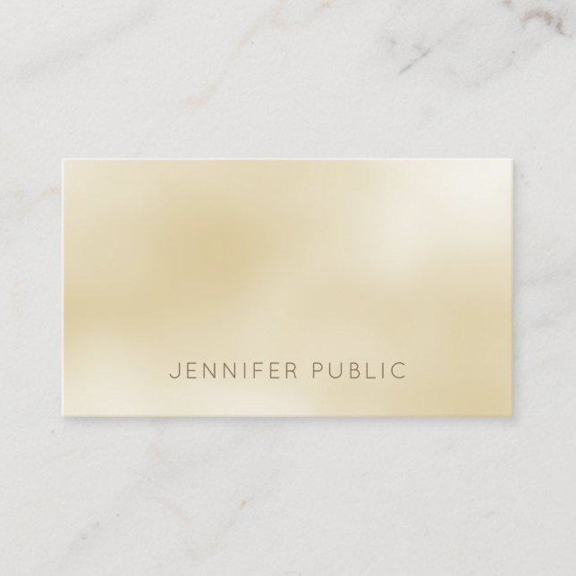 Elegant Modern Design Professional Sophisticated Business Card (Front)