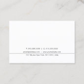 Elegant Modern Design Trendy Minimalist Chic Plain Business Card (Back)