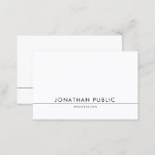 Elegant Modern Design Trendy Minimalist Chic Plain Business Card (Front/Back)