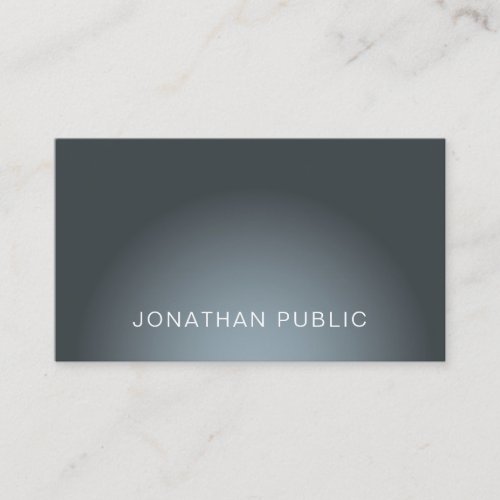 Elegant Modern Design Trendy Plain Professional Business Card