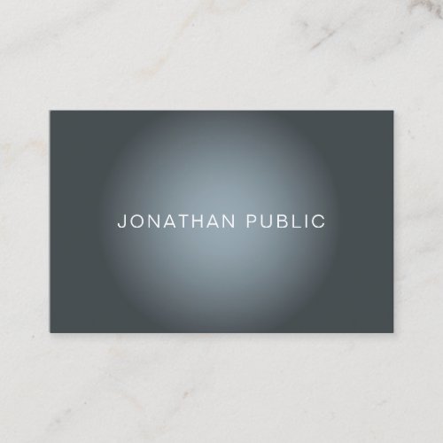 Elegant Modern Design Trendy Professional Plain Business Card