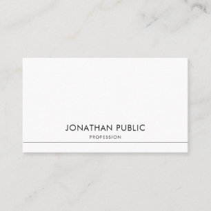 Elegant Modern Design Trendy Smooth Plain Chic Business Card