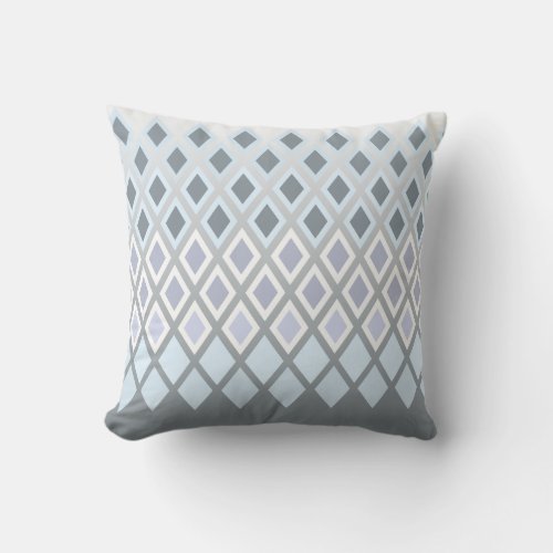 Elegant Modern Diamond Pattern Decorator Accent Throw Pillow
