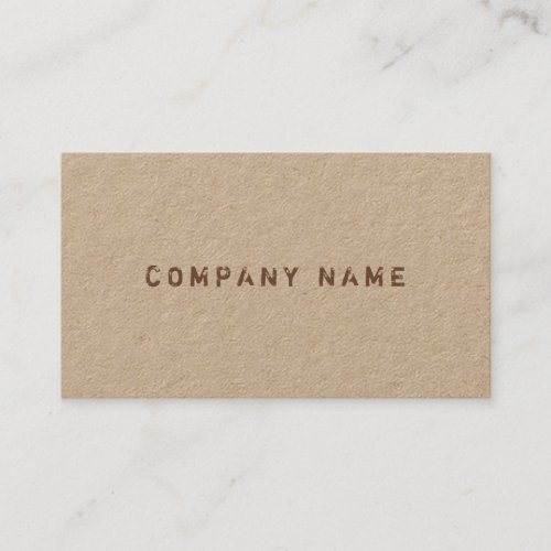 Elegant Modern Distressed Text Company Template Business Card