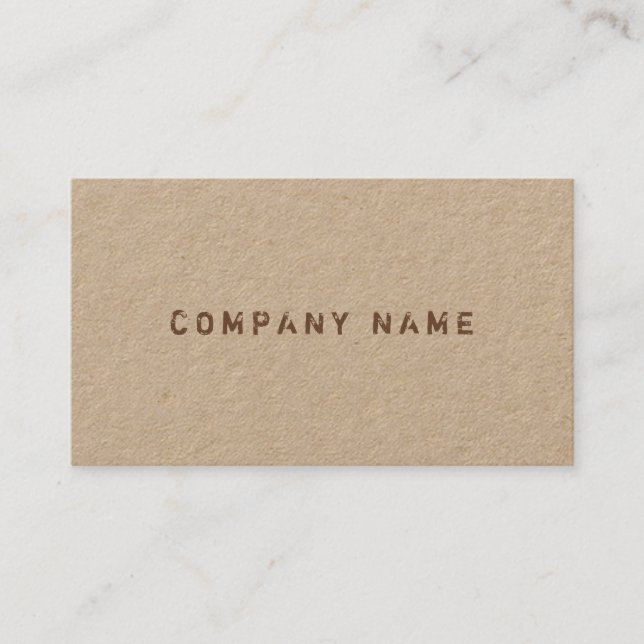 Elegant Modern Distressed Text Company Template Business Card (Front)