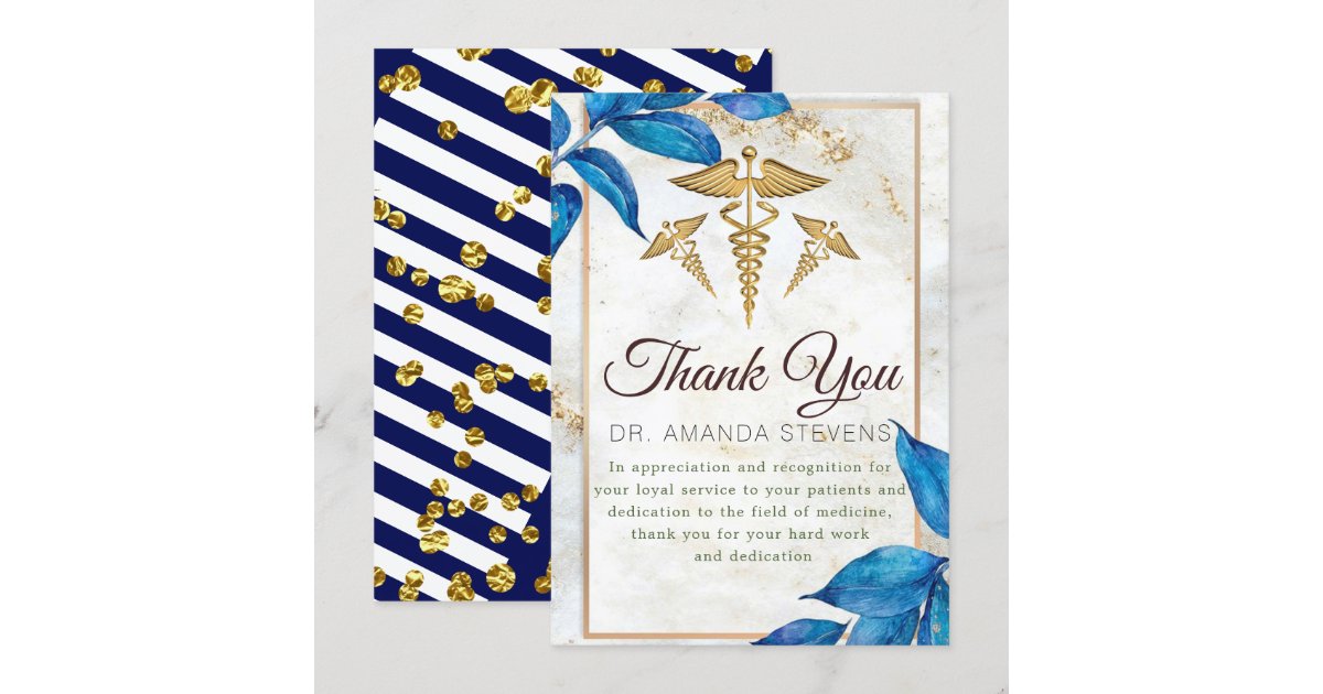 Elegant Modern Doctor Thank You Card | Zazzle