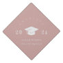 Elegant Modern Dusky Blush Pink Minimal Simple Graduation Cap Topper