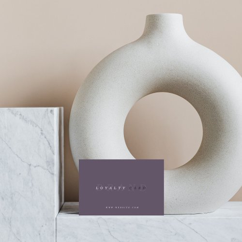 Elegant Modern Dusty Lavender Loyalty Card