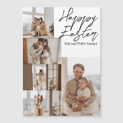 elegant Modern Easter family five photo collage