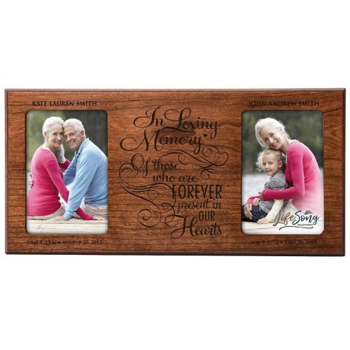 Elegant Modern Engraved Memorial Picture Frame